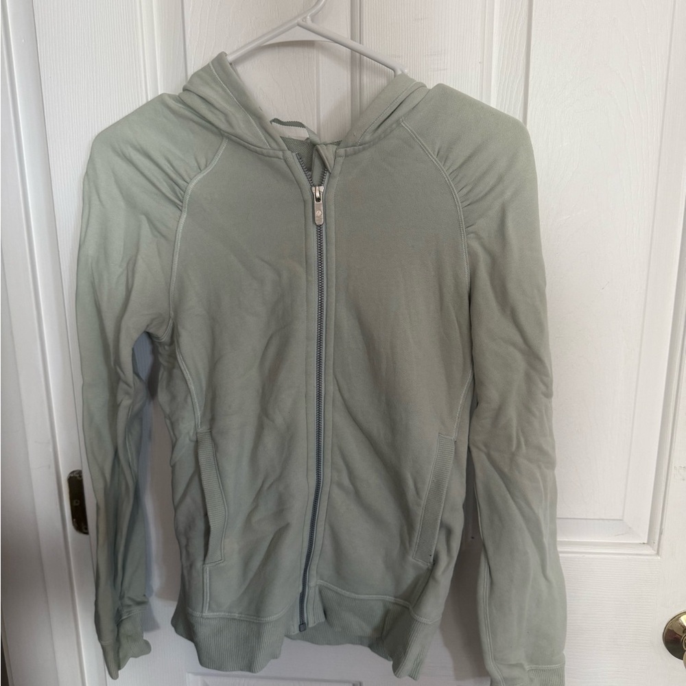 Lululemon athletica Light Green Zip-Up Hoodie